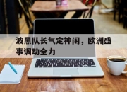 APP下载-波黑队长气定神闲，欧洲盛事调动全力